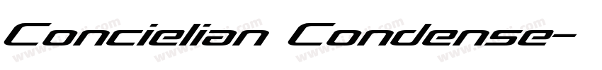 Concielian Condense字体转换